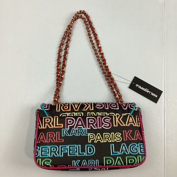 Karl Lagerfeld Paris Agyness Convertible Shoulder Crossbody Bag NEW! Retail $298 - Picture 3 of 16